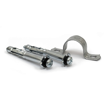 PR08.5012 Комплекты для крепления ОКЛ с использованием дюбеля Молли М4х32 и скобы СМД d21-22 мм (100 шт) Промрукав