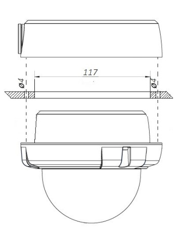 B2530DVZ уличная купольная всепогодная IP-камера видеонаблюдения Beward