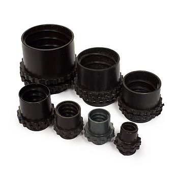 PR08.3008 муфта вводная для металлорукава пластиковая МВП-12 (3/8"), Промрукав