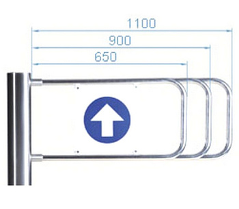PERCo-AG-900 створка длиной 900 мм для стойки калитки PERCo-WMD-05S PERCo