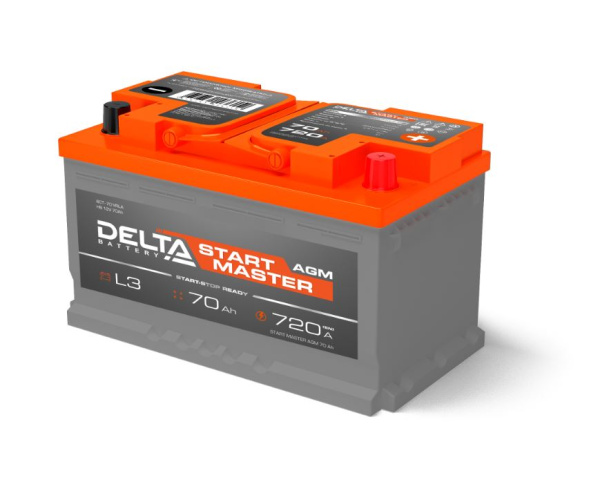Аккумулятор Delta START MASTER 70 Ah AGM