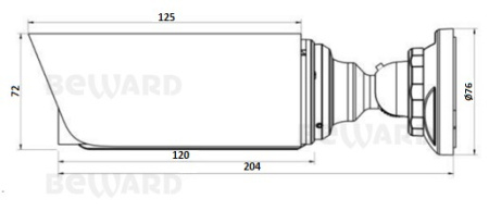 SV3218R2 (4мм) уличная всепогодная IP-камера видеонаблюдения Beward