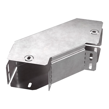 PR16.0412 Угол горизонтальный 90 градусов с крышкой Стандарт 100х80 Промрукав