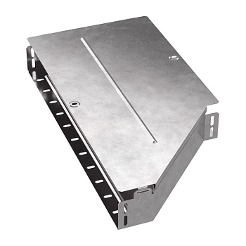 PR16.0704 Переходник левый с крышкой Стандарт 600х400х80 Промрукав PR16.0704 Переходник левый с крышкой Стандарт 600х400х80 Промрукав