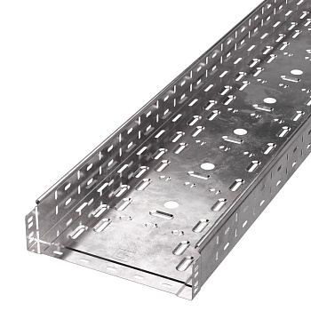 PR16.2307 лоток перфорированный Стандарт 300х80х3000 (1,0 мм) (6 м/уп) Промрукав