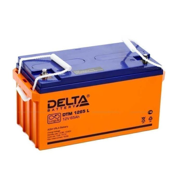 Аккумулятор REVERSE POLARITY Delta DTM 1265 L