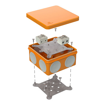 60-0300-FR10.0-4 коробка огнестойкая для о/п двухкомпонентная 60-0300-FR10.0-4 Е15-Е120 RAL2004 100х100х50 (14 шт/кор) Промрукав