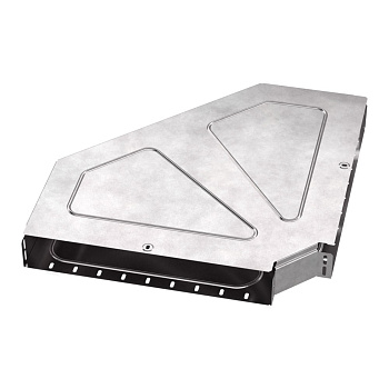 PR16.0626 Угол горизонтальный 90 градусов с крышкой Стандарт 500х80 Промрукав