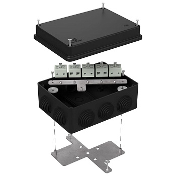 40-0310-9005-FR6.0-10 коробка огнестойкая для о/п 40-0310-FR6.0-10 Е15-Е120 RAL9005 150х110х70 (6 шт/кор) Промрукав