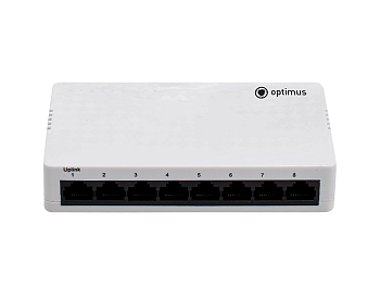 U1EN-7G/1G коммутатор неуправляемый 8-ми портовый Optimus