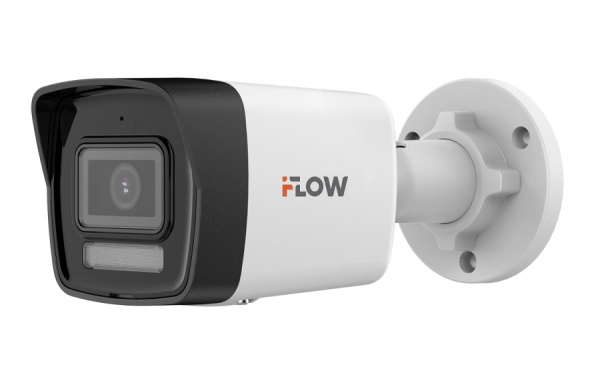 F-IC-1142CM(2.8mm) (Аналог DS-I450M(C)(2.8mm)) 4Мп уличная цилиндрическая IP-камера с гибридной Smart-подсветкой и встроенным микрофоном iFlow