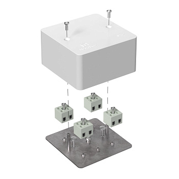 40-0460-FR2.5-8 Коробка огнестойкая для кабель-канала 40-0460-FR2.5-8 Е15-Е120 85х85х45 Промрукав