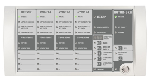 Поток-БКИ (2хRS-485) блок управления и индикации состояния прибора Болид