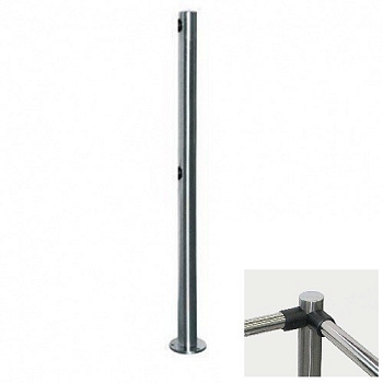 PERCo-BH02 2-02 двухсторонняя стойка с 4-мя отверстиями для крепления патрубков