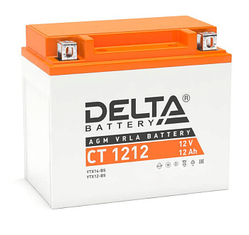 Аккумулятор мотоциклетный Delta CT 1212
