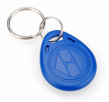 RFID (Mifare) брелок, пластиковый, синий, рабочая частота 13,5 МГц