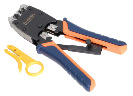 NMC-500R устройство обжимное професcиональное RJ-45/8P8C, RJ-12/6P6C, RJ-11/6P4C