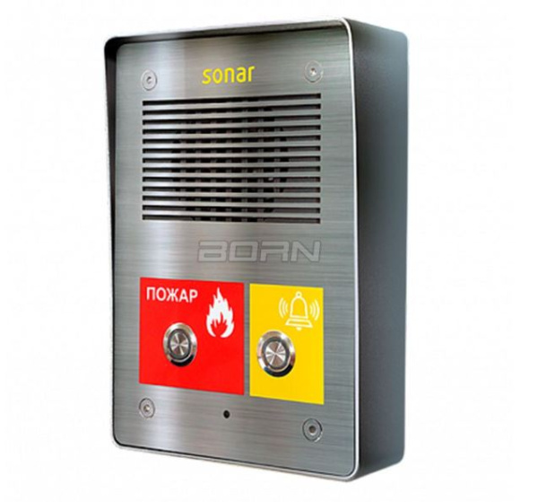 Sonar SNA-8521C RAL 9005 (черный) подстанция сетевая вызывная панель интеркома Sonar
