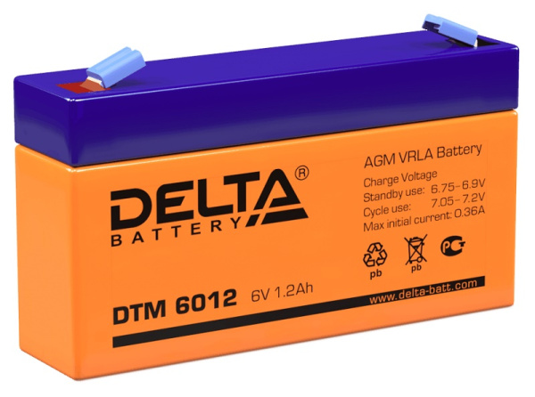 Аккумулятор Delta DTM 6012