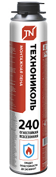 Пена монтажная проф. ТЕХНОНИКОЛЬ 240 огнестойкая 1000 мл