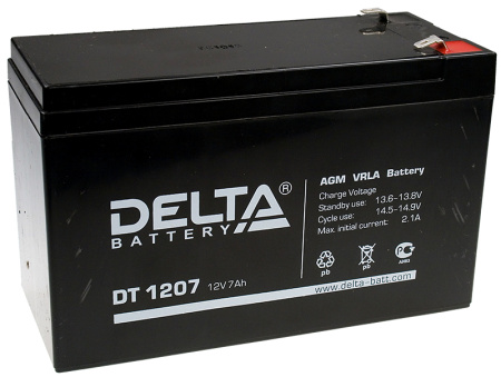 Аккумулятор Delta DT 1207 (12В/7Ач)
