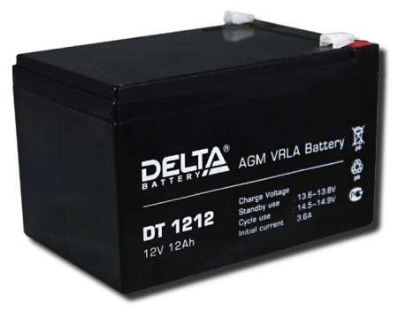 Аккумулятор Delta DT 1212 (12В/12Ач)