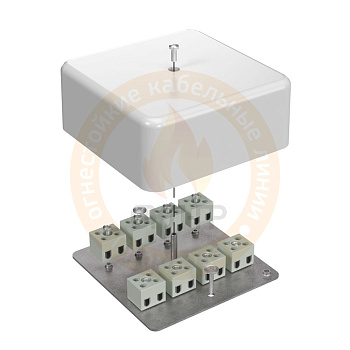 40-0470-FR6.0-6 Коробка огнестойкая для кабель-канала 40-0470-FR6.0-6 Е15-Е120 103х103х45 Промрукав