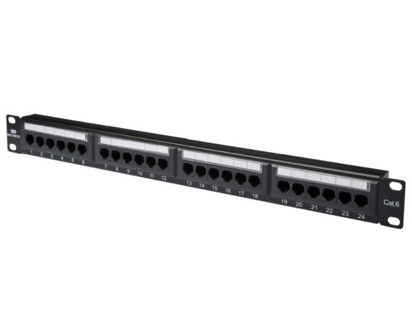 DR-4003 патч-панель категории 6, черный, Dual IDC Datarex
