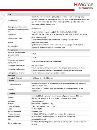DS-I402(D) (2.8 mm) уличная купольная всепогодная IP-камера видеонаблюдения HiWatch