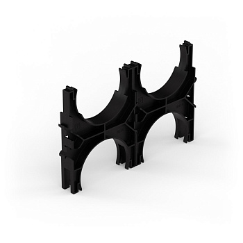 PR13.02571 кластер для двустенных труб d110 мм, двойной, двухсторонний (40 шт/кор) Промрукав 