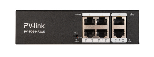 PV-POE04F2WD (ver.2122) 6 портовый коммутатор PV-Link