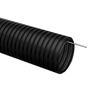 CTG20-32-K02-025-1 труба гофрированная ПНД d=32 мм с зондом черная (25 м) IEK