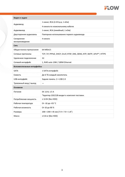 F-HR-1042 (Аналог DVR-104P-G(B)) 4-х канальный гибридный HD-TVI регистратор c технологией AoC iFlow