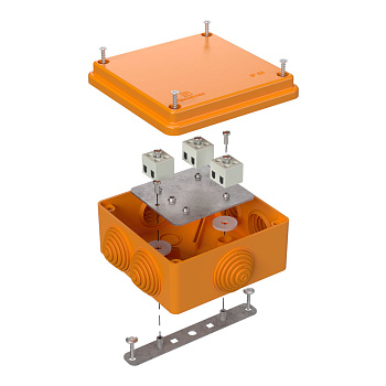 40-0300-FR1.5-6 коробка огнестойкая для о/п 40-0300-FR1.5-6 Е15-Е120 RAL2004 100х100х50 (14 шт/кор) Промрукав