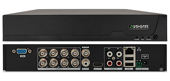 Линия XVR 8S 8-ми канальный мультиформатный видеорегистратор 