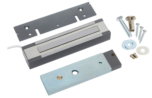 ML-200K-3 Premium Grey с планкой (серый) замок электромагнитный ACCORDTEC