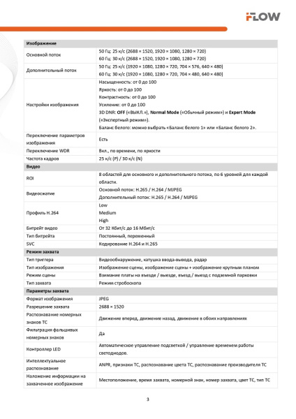 F-TA-M21-GI1/2812 2Mп уличная всепогодная IP-камера видеонаблюдения с функцией распознавания номеров автомобиля iFlow