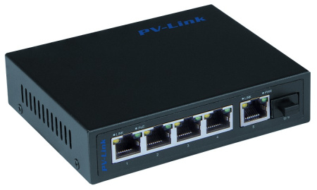 PV-POE04G1S1 (ver. 2068) 6 портовый коммутатор
