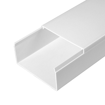 PR.0580401 Кабель-канал белый 2-й замок в п/э 80х40 мм (30м/уп) Промрукав