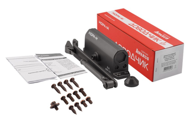 420 ISPARUS (от 40 до 90кг) доводчик морозостойкий (графит) НОРА-М