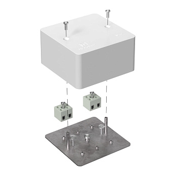 40-0460-FR6.0-4 коробка огнестойкая для кабель-канала 40-0460-FR6.0-4 Е15-Е120 RAL9003 85х85х45 (44 шт/кор) Промрукав