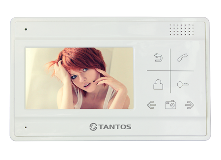 iPanel 1 (White) с ИК подсветкой + LILU SD комплект видеодомофона Tantos