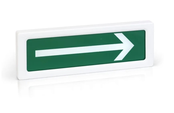 ОПОП 1-8 24В "стрелка вправо", фон зеленый Оповещатель охранно-пожарный световой Рубеж