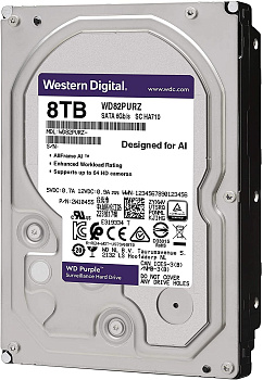 Жесткий диск WD Purple IntelliPower SATA III 8 ТБ WD82PURX (7200rpm) 245Mb 3.5"