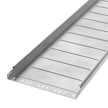 PR16.14028 Лоток неперфорированный Профи INOX (AISI 304) 400х50х6000 (1,0 мм) (12 м/уп) Промрукав