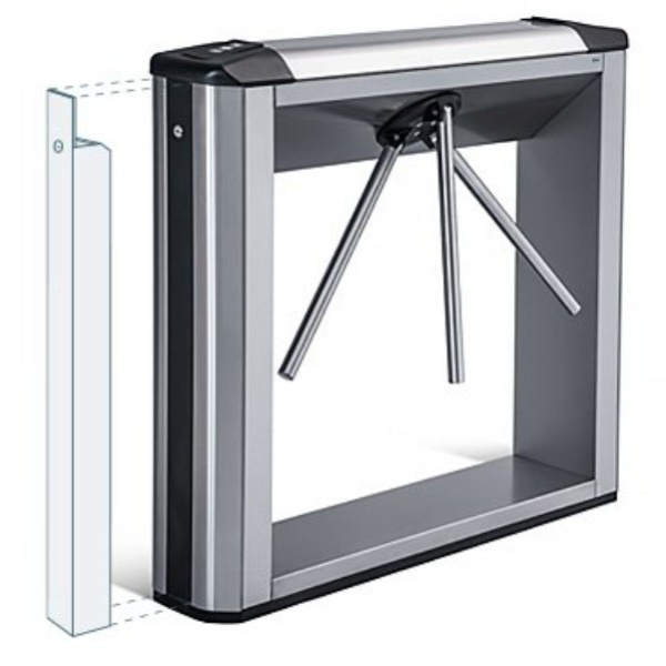 PERCo-KTC01.9A электронная проходная с автоматическими преграждающими планками "Антипаника" PERCo