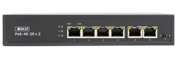 SKAT PoE-4E-2Е v.2  неуправляемый коммутатор