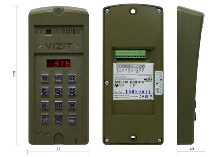 БВД-316FCP вызывная панель цветная