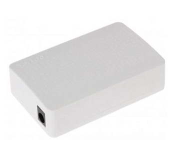 S105 коммутатор – 5 портов 10/100M Fast Ethernet, 5 портов 10/100M RJ45, пластиковый корпус, постоянный ток 5В / 0.6A. Tenda