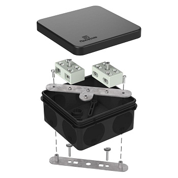 60-0210-9005-FR6.0-4-4-Р коробка огнестойкая разветвительная для о/п двухкомпонентная 60-0210-FR6.0-4-4-Р Е15-Е60 RAL9005 (44 шт/кор) Промрукав